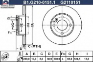 Тормозной диск GALFER B1.G210-0151.1