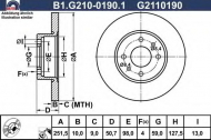 Тормозной диск GALFER B1.G210-0190.1