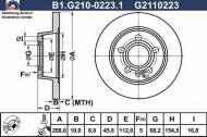 Тормозной диск GALFER B1.G210-0223.1