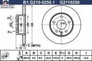 Тормозной диск GALFER B1.G210-0250.1