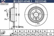 Тормозной диск GALFER B1.G211-0145.1