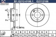 Тормозной диск GALFER B1.G212-0106.1