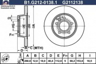 Тормозной диск GALFER B1.G212-0138.1