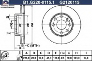 Тормозной диск GALFER B1.G220-0115.1