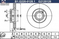 Тормозной диск GALFER B1.G220-0128.1