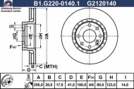 Тормозной диск GALFER B1.G220-0140.1