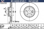 Тормозной диск GALFER B1.G222-0145.1