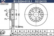 Тормозной диск GALFER B1.G224-0115.1