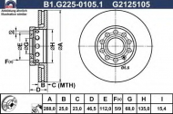 Тормозной диск GALFER B1.G225-0105.1
