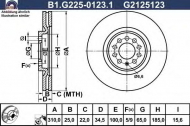 Тормозной диск GALFER B1.G225-0123.1
