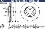 Тормозной диск GALFER B1.G225-0131.1