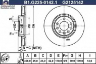 Тормозной диск GALFER B1.G225-0142.1