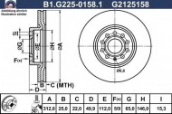 Тормозной диск GALFER B1.G225-0158.1