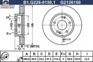 Тормозной диск GALFER B1.G226-0150.1