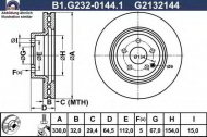 Тормозной диск GALFER B1.G232-0144.1
