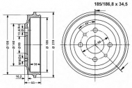 Тормозный барабан VEMA 800825