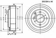 Тормозный барабан VEMA 800991