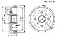 Тормозный барабан VEMA 800998