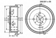 Тормозный барабан VEMA 801080