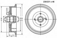 Тормозный барабан VEMA 801115