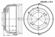 Тормозный барабан VEMA 801164