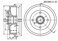 Тормозный барабан VEMA 801239