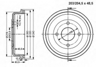 Тормозный барабан VEMA 801269