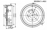 Тормозный барабан VEMA 801284