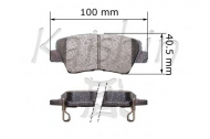 Комплект тормозных колодок KAISHIN D11266