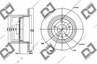 Тормозной диск DJ PARTS BD1832