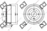 Тормозный барабан DJ PARTS BR1093