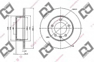 Тормозной диск DJ PARTS BD1796