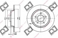Тормозной диск DJ PARTS BD1338