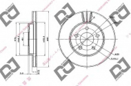 Тормозной диск DJ PARTS BD1645