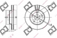 Тормозной диск DJ PARTS BD1447
