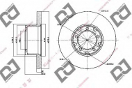 Тормозной диск DJ PARTS BD1481