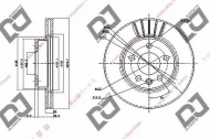 Тормозной диск DJ PARTS BD1503