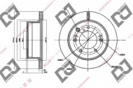 Тормозной диск DJ PARTS BD1374