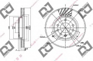 Тормозной диск DJ PARTS BD1398