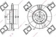 Тормозной диск DJ PARTS BD1139