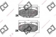 Комплект тормозных колодок DJ PARTS BP1164
