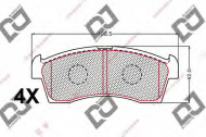 Комплект тормозных колодок DJ PARTS BP2076