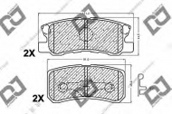 Комплект тормозных колодок DJ PARTS BP1019