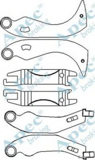 Система тяг и рычагов APEC braking ADB3001
