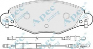 Комплект тормозных колодок APEC braking PAD1283