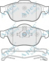 Комплект тормозных колодок APEC braking PAD1685