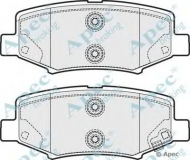 Комплект тормозных колодок APEC braking PAD1687