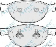 Комплект тормозных колодок APEC braking PAD1757