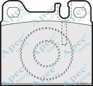 Комплект тормозных колодок APEC braking PAD1016
