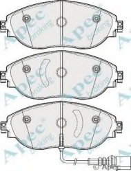Комплект тормозных колодок APEC braking PAD1844